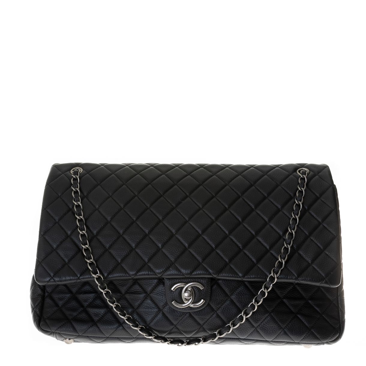 chanel mini flap bolsa grey