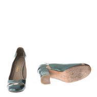 Sapato-de-Salto-Sarah-Chofakian-Bico-Arredondado-Verde-Metalico