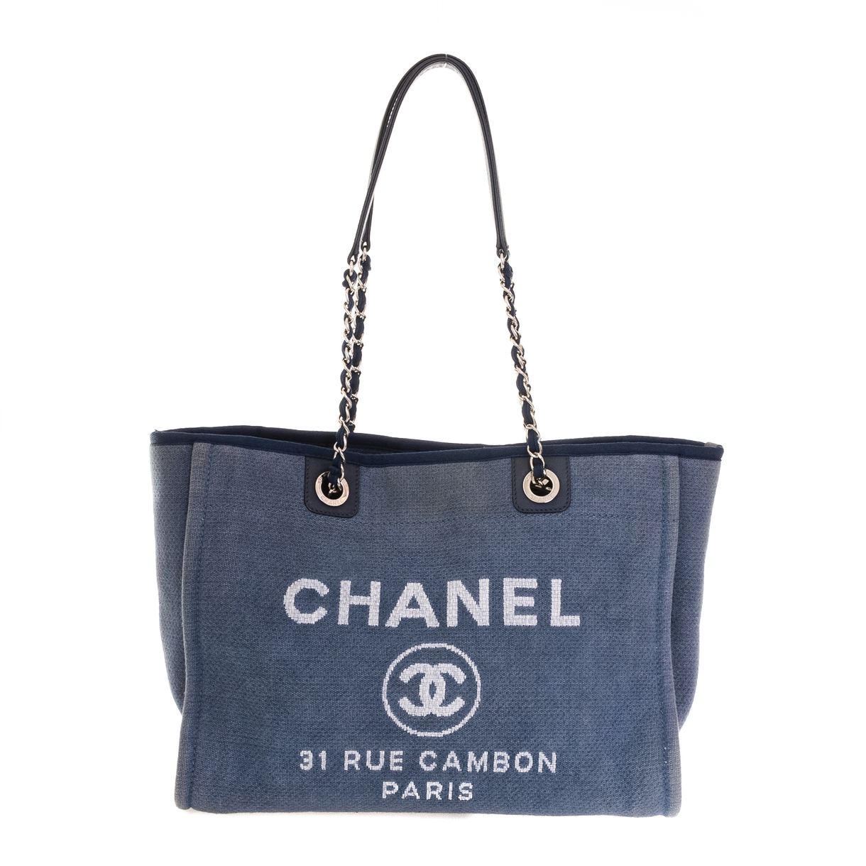 chanel tote bolsa grey