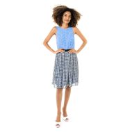 Vestido-Armani-Exchange-Estampado-Azul-Branco-e-Preto