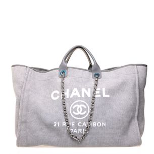 Bolsa-Chanel-Deauville-Grande-Cinza