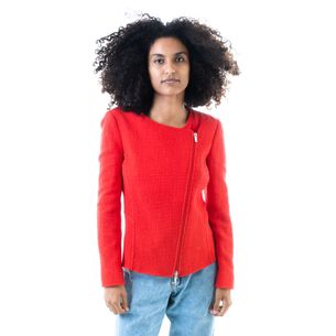 Blazer-Emporio-Armani-Tweed-Vermelho