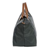 Bolsa-Longchamp-Tote-Le-Pliage-Couro-e-Tecido-cinza