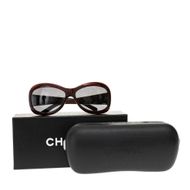 Oculos-Chanel-Bordo-e-Haste-Couro-Marrom