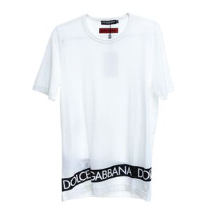 Camiseta-Dolce---Gabbana-Branca-com-Logo-Preta