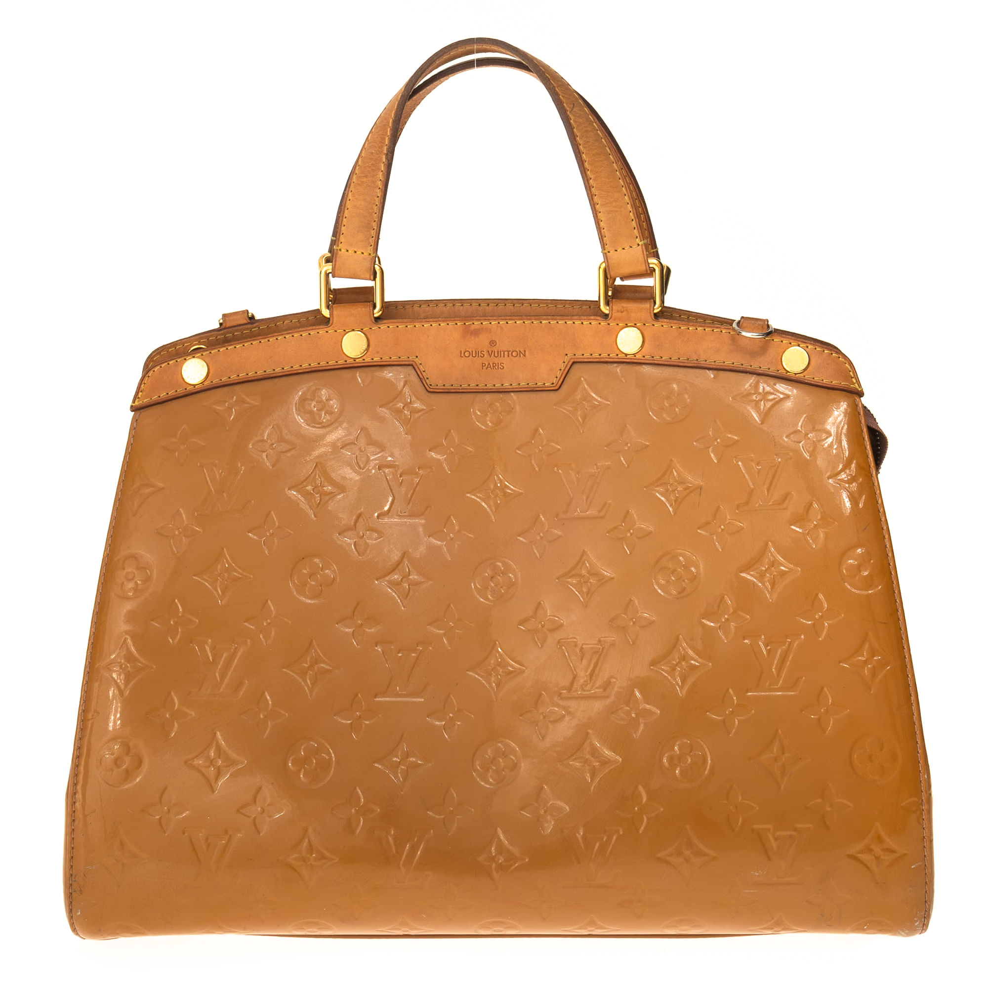 louis vuitton louis vuitton brea verniz monograma dourada