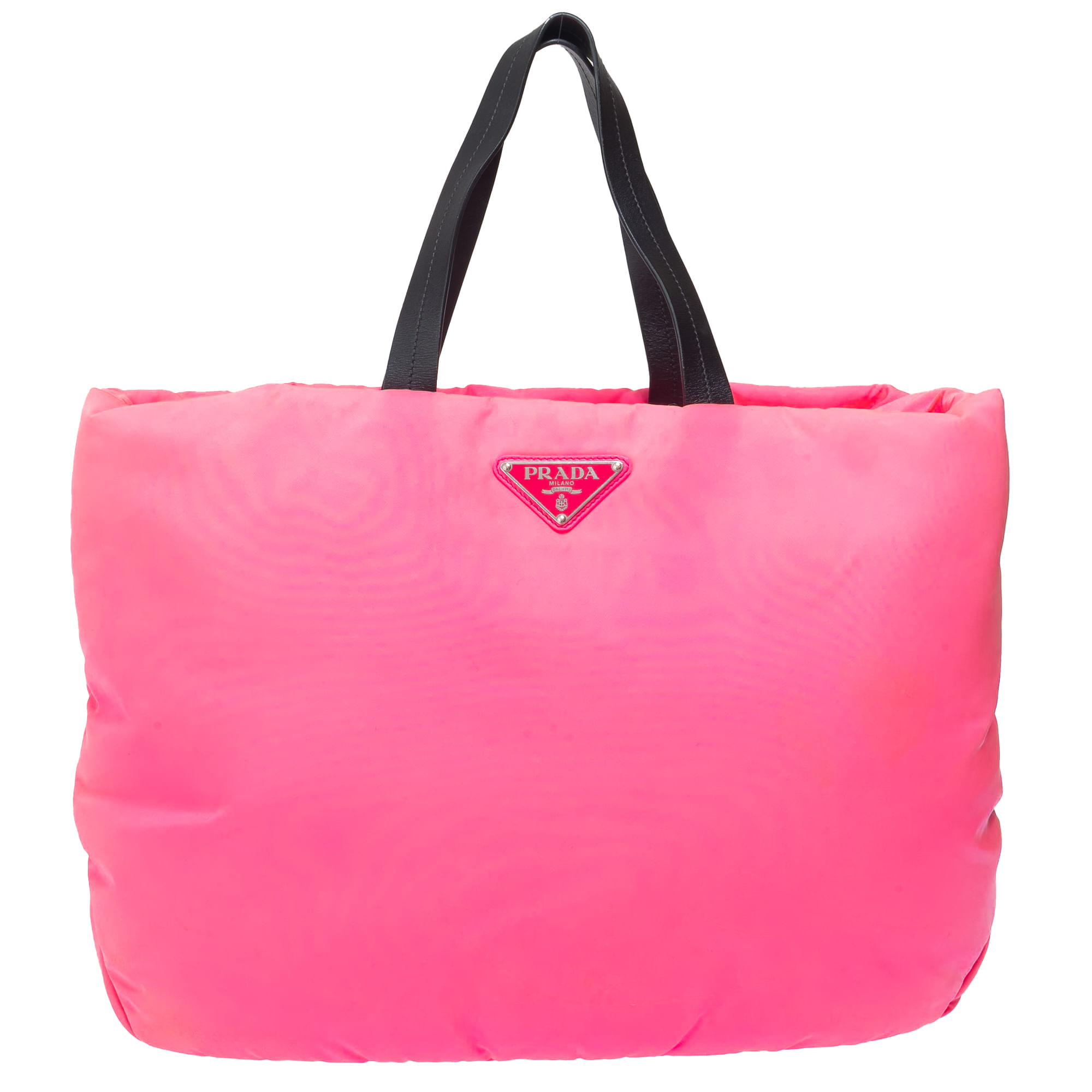 prada prada nylon acolchoado rosa neon pink