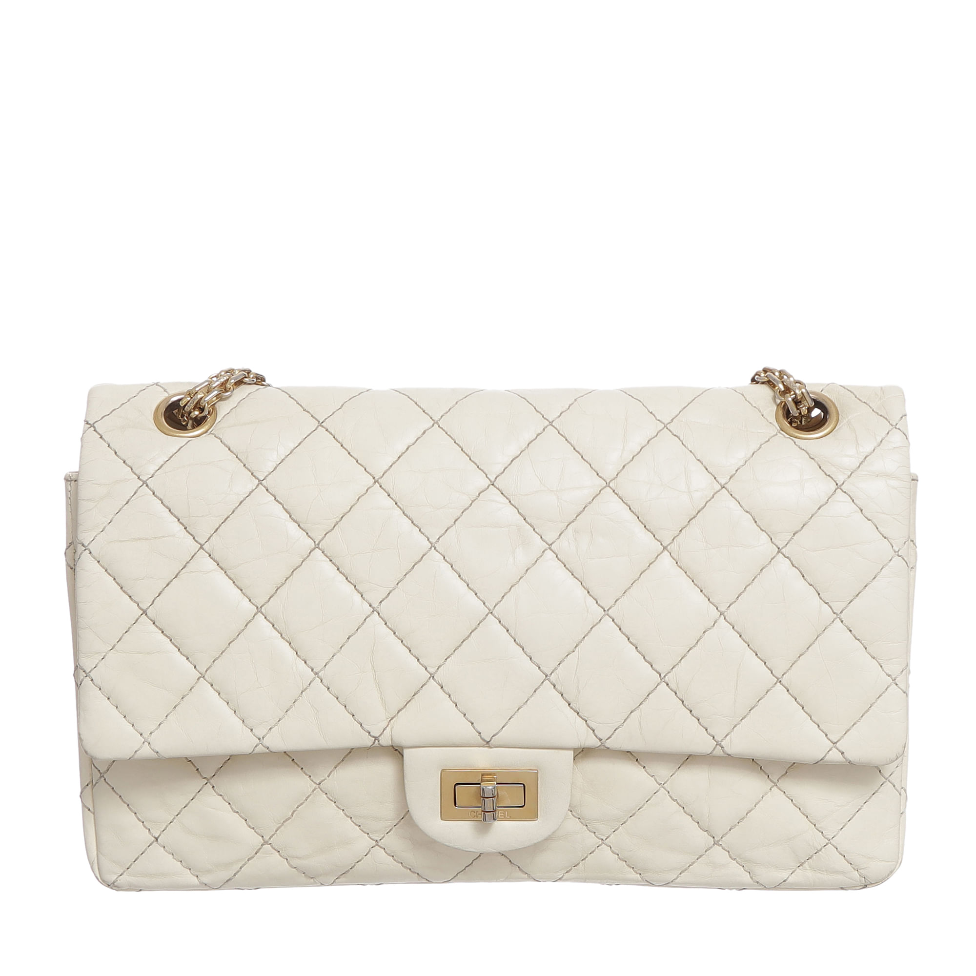 chanel double flap beige