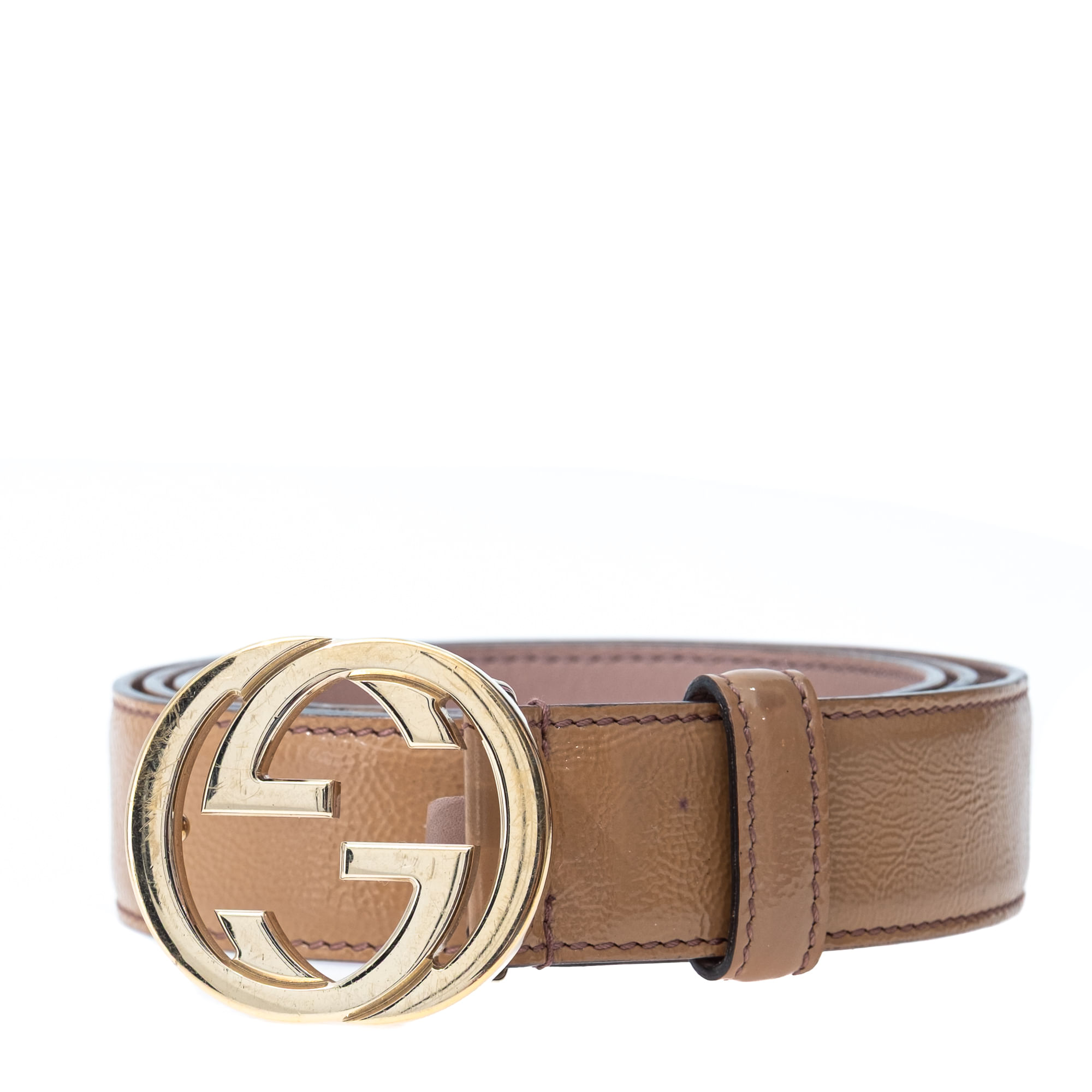gucci cinto gg interlocking modelo