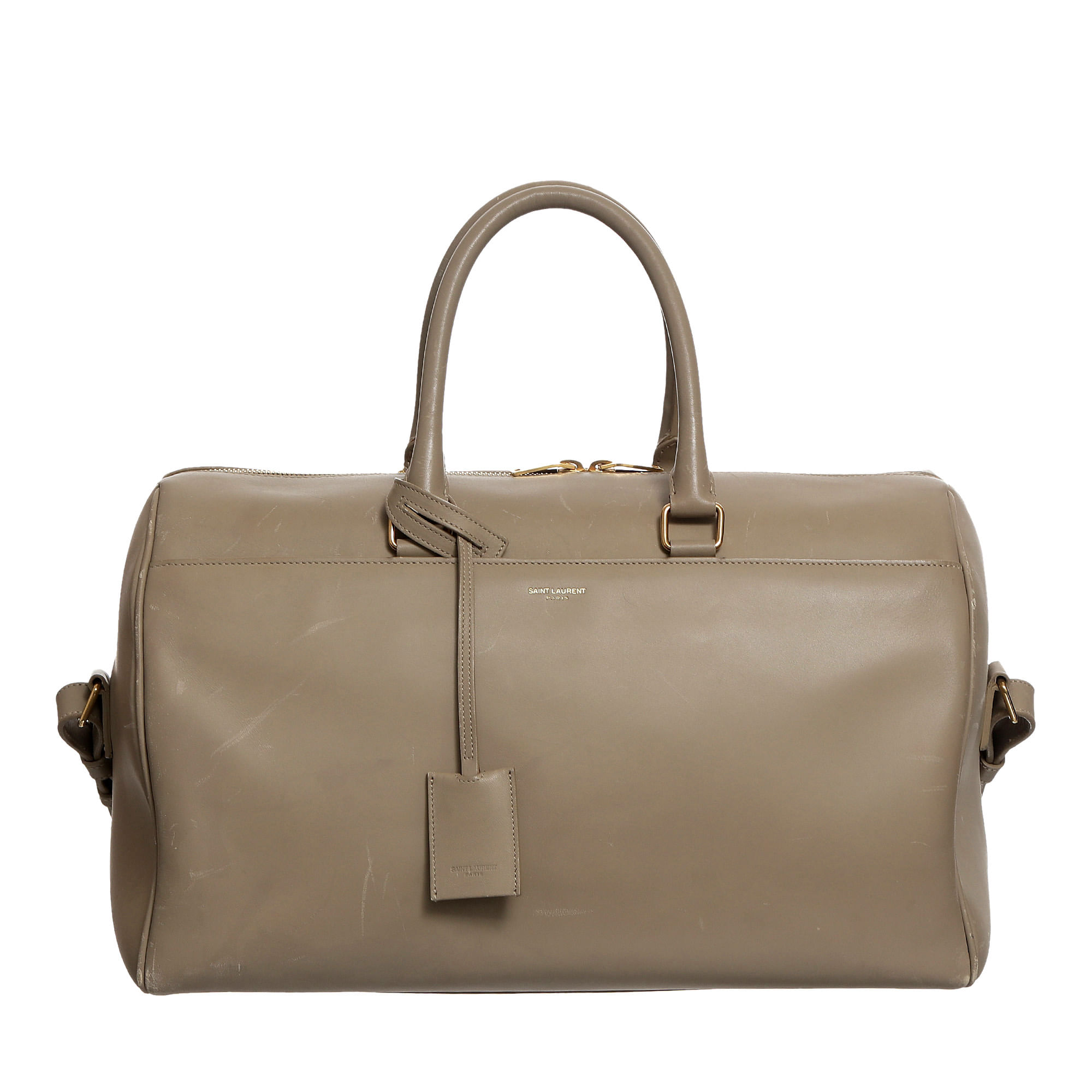 saint laurent saint laurent duffle cinza gray large