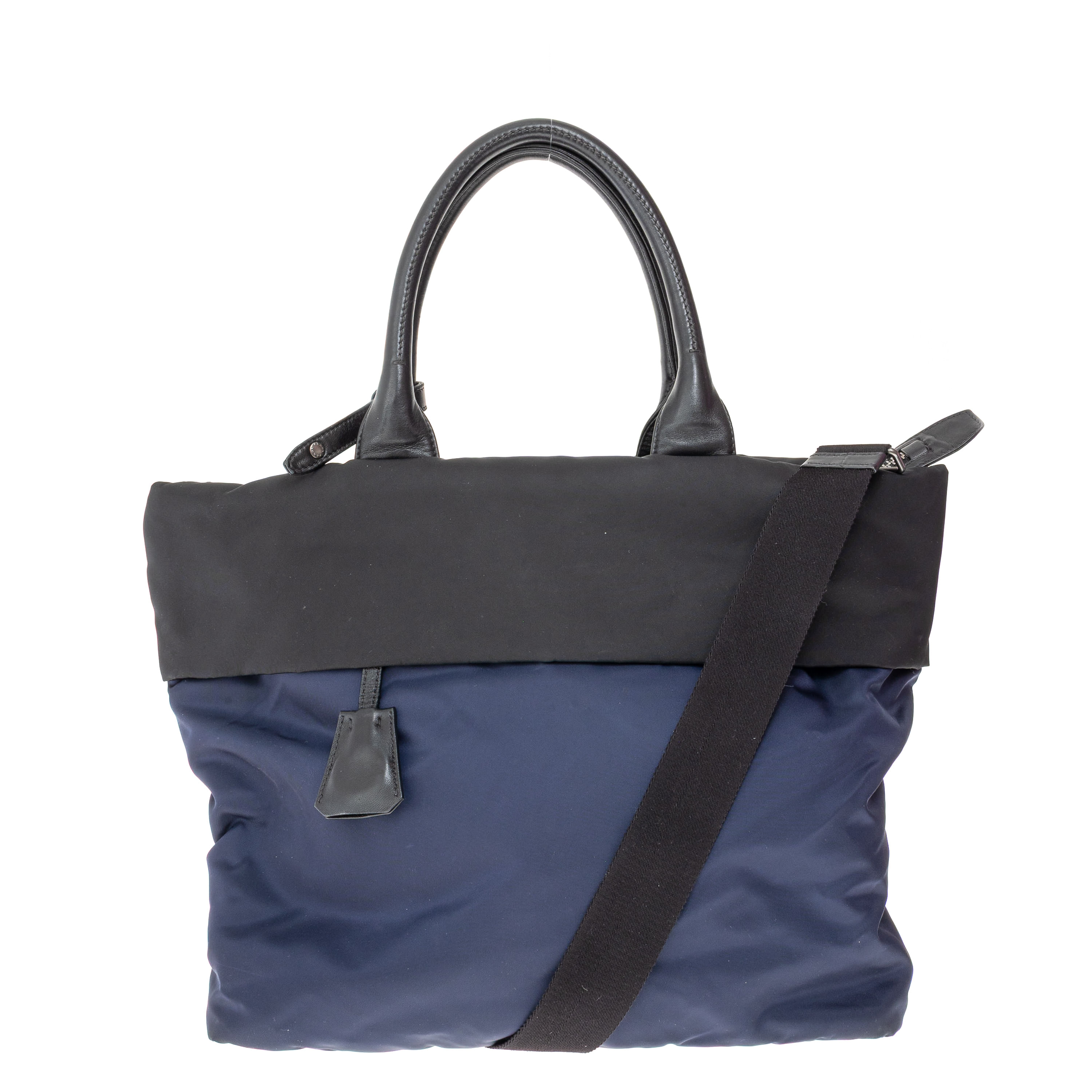 prada prada re nylon bicolor blue large