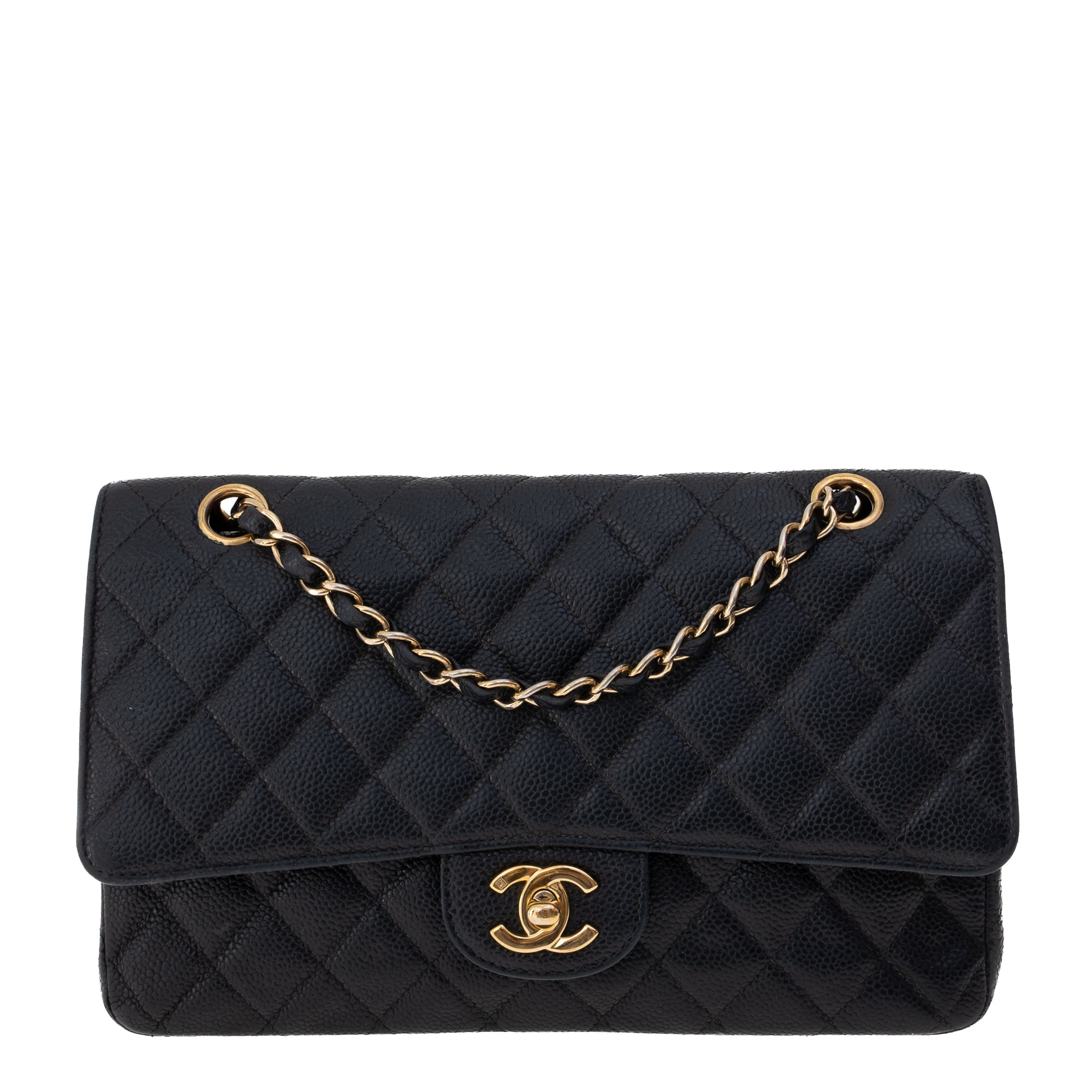 chanel double flap black medium