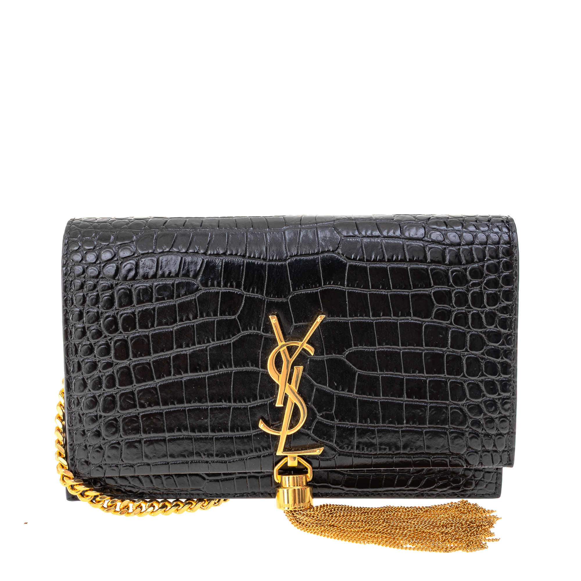 saint laurent carteira com alca saint laurent couro texturizado preto black small