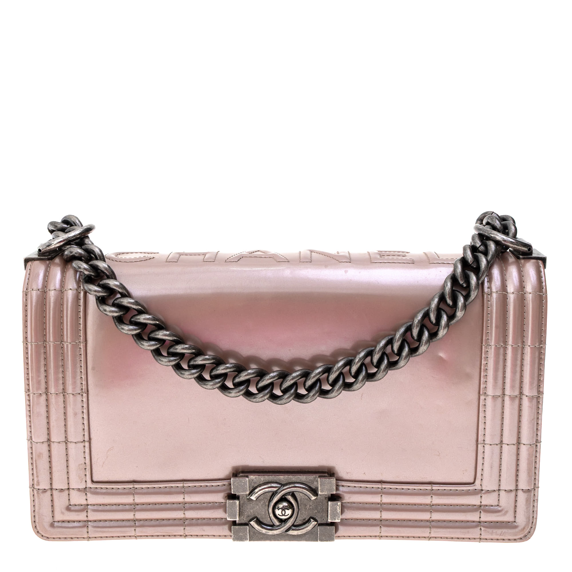 chanel boy pink medium